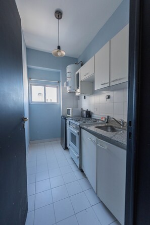 Apartment, City View | Private kitchen