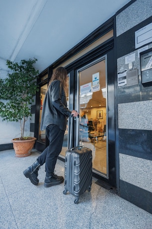Detalhe da fachada. Apartur Buenos Aires