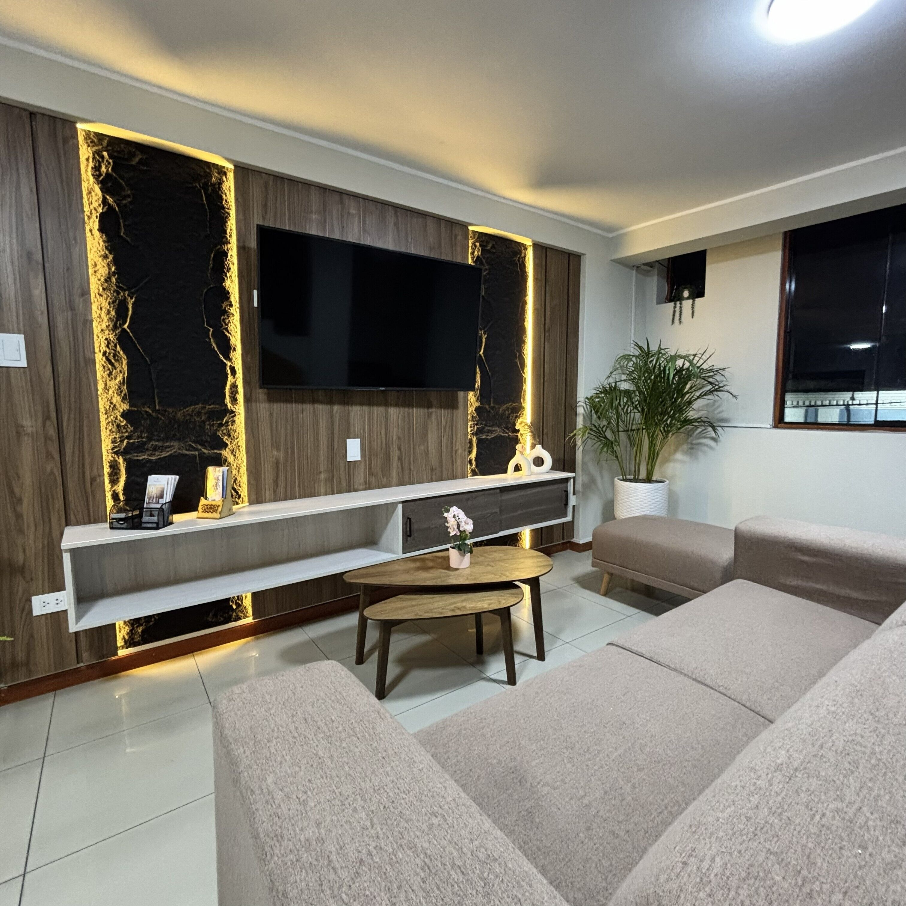 45-inch Smart TV with cable channels