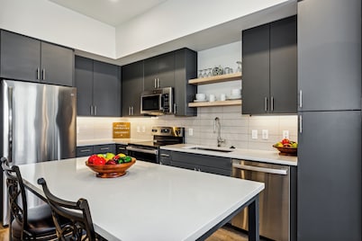 Stylish 1BR APT with City Skyline Views