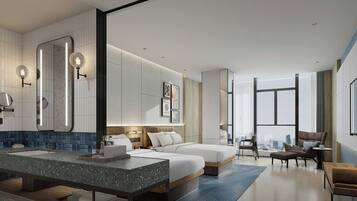 Chambre Premium, 2 lits doubles, vue ville