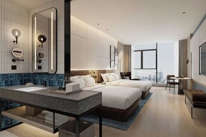 Chambre Premium, 2 lits doubles, vue ville