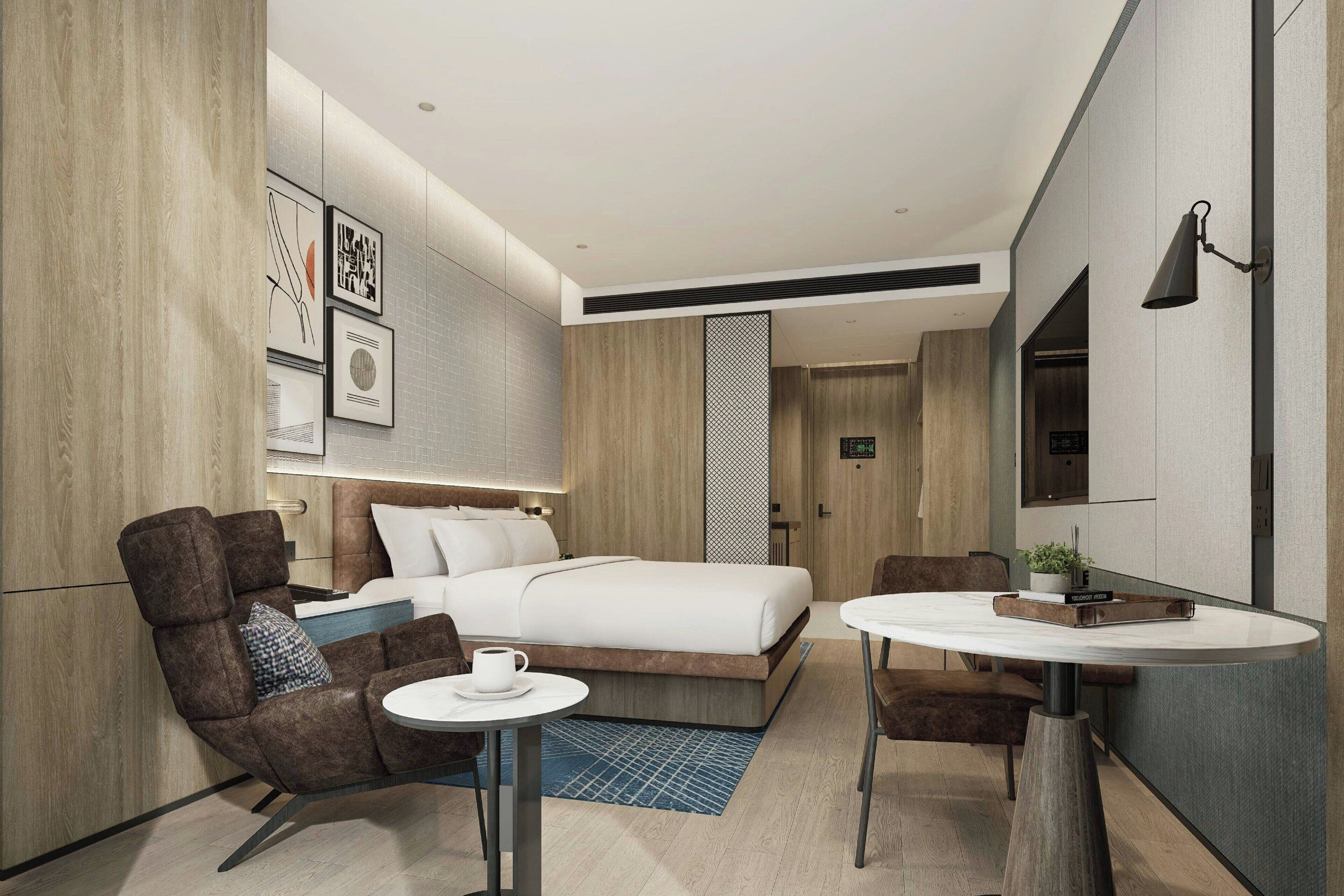 Chambre Premium, 1 très grand lit, vue ville