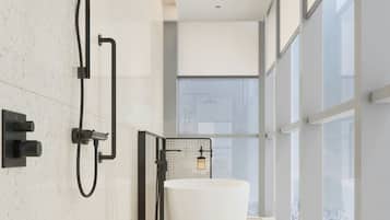 Quarto, 1 cama King, vista para a cidade | Banheiro