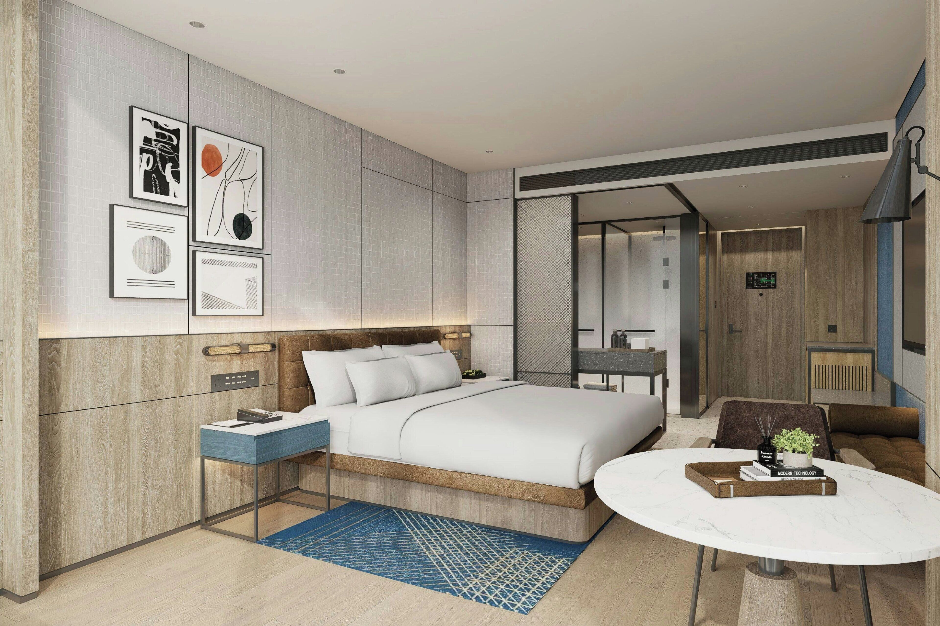 Chambre Supérieure, 1 très grand lit, vue ville