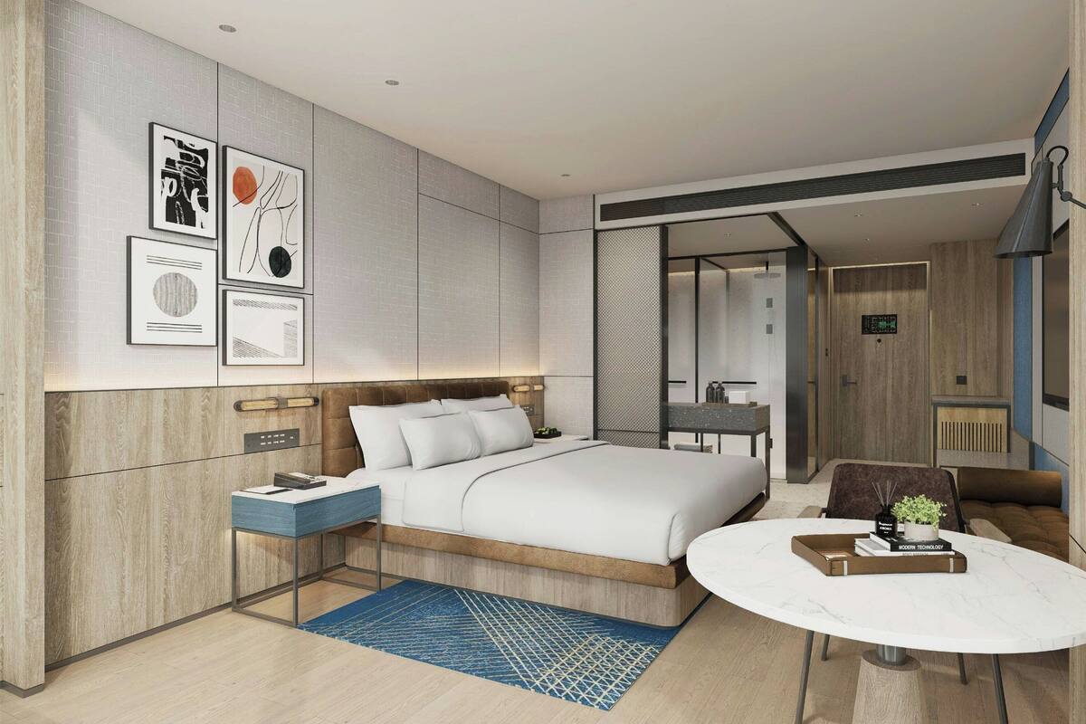 Chambre Supérieure, 1 très grand lit, vue ville