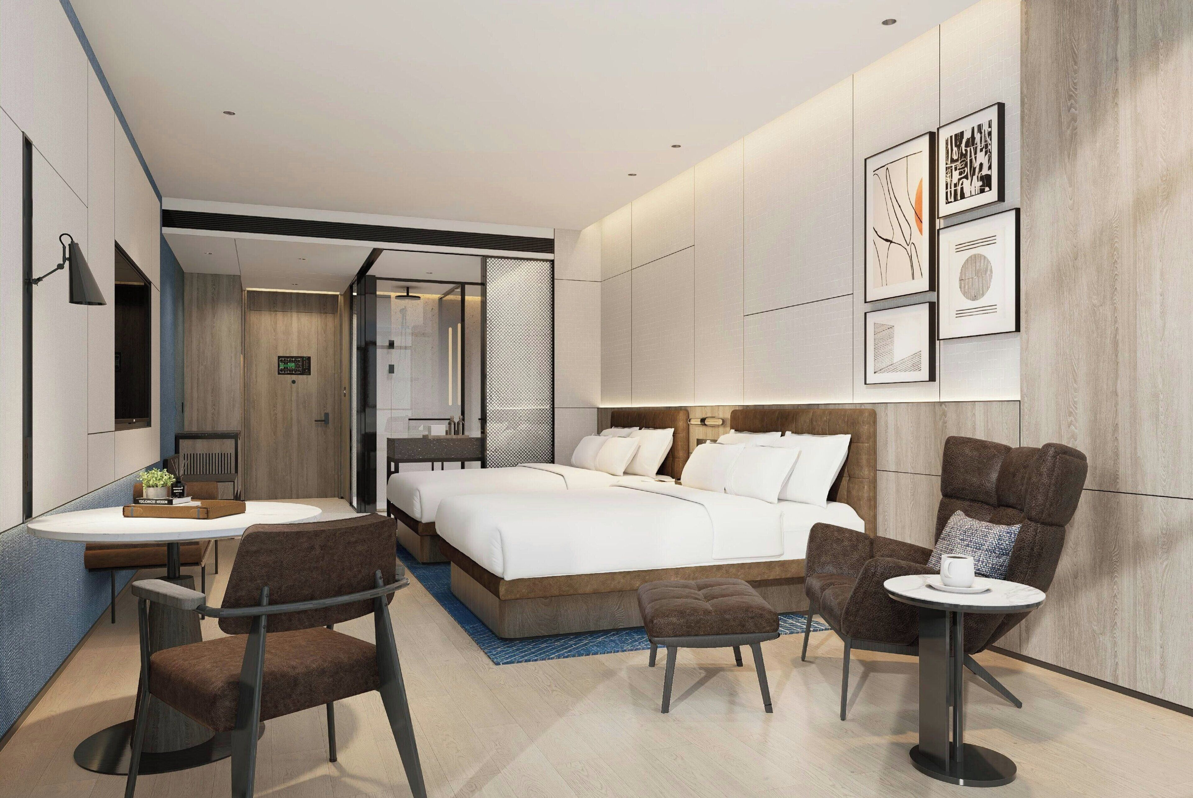 Superior Room, 2 Double Beds, City View