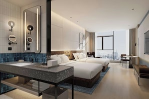 Premium Room, 2 Double Beds, City View - Four Points By Sheraton Wuhan Optics Valley Convention And Exhibition Center (Wuhan)