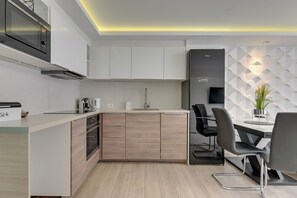 Comfort apartman, erkély | Privát konyha