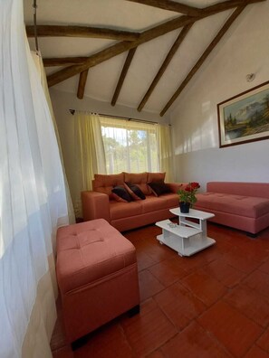 Classic-Haus, Terrasse, Blick auf den Innenhof | Wohnbereich