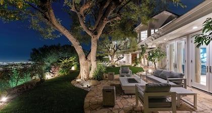 Double Gated Villa in Brentwood with Tennis Court, Pool, Garden and Views