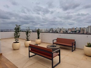 Terrace/patio - Cama Queen - Expo Center Norte - Anhembi (São Paulo)