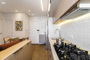 Apartment | Private kitchen - Cama Queen - Expo Center Norte - Anhembi (São Paulo)