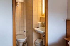 Shower, hair dryer, towels, toilet paper - Hôtel La Croisée Neuchâtel (Val-de-Ruz)