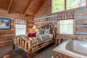 House | 1 bedroom, Internet - View Private Studio Cabin Hot Tub Relax Honeymoon (Sevierville)