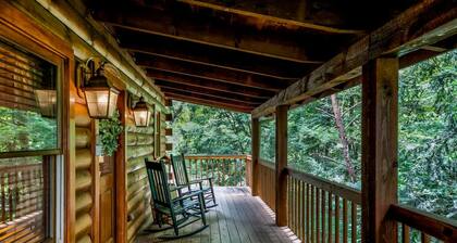 Nice View Fireplace Hot Tub Porch Bed Private