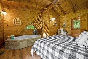 House | 2 bedrooms, Internet - View Private Log Cabin Fireplace Hot tub Relax (Sevierville)