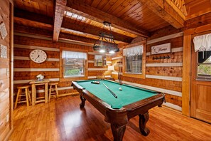 Room - Hot Tub View Pool Table Fireplace Honeymoon (Sevierville)