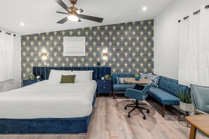 1 室のベッドルーム、アイロン / アイロン台、WiFi、ベッドシーツ