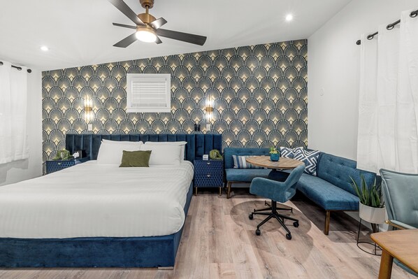 1 chambre, bureau, fer et planche à repasser, Wi-Fi gratuit