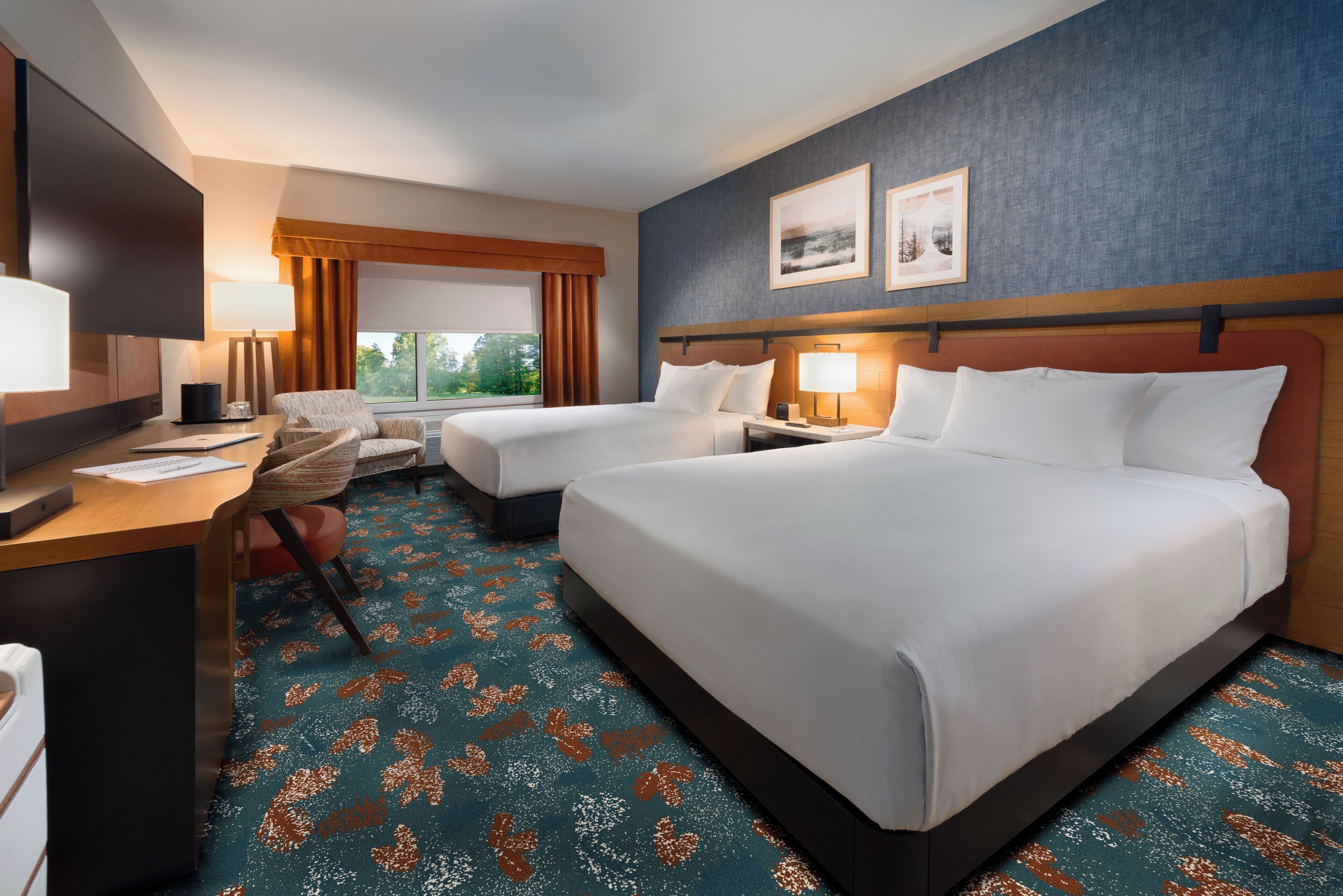 Double Room, 2 Queen Beds, Non Smoking | In-room safe, free WiFi