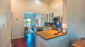 Fridge, microwave, oven, stovetop - Back to the Island - Old Town Key West 2nd Floor Condo (Key West)