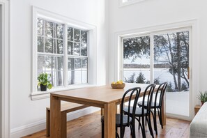 Dining - Picturesque Designer Waterfront Cottage, 3BR & Dock (Baysville)