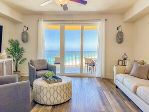 TV - L👀K! NEW LISTING! Gulf Views - 1BR Beach Condo at Pier Park + FREE Beach Chairs! (Panama City Beach)