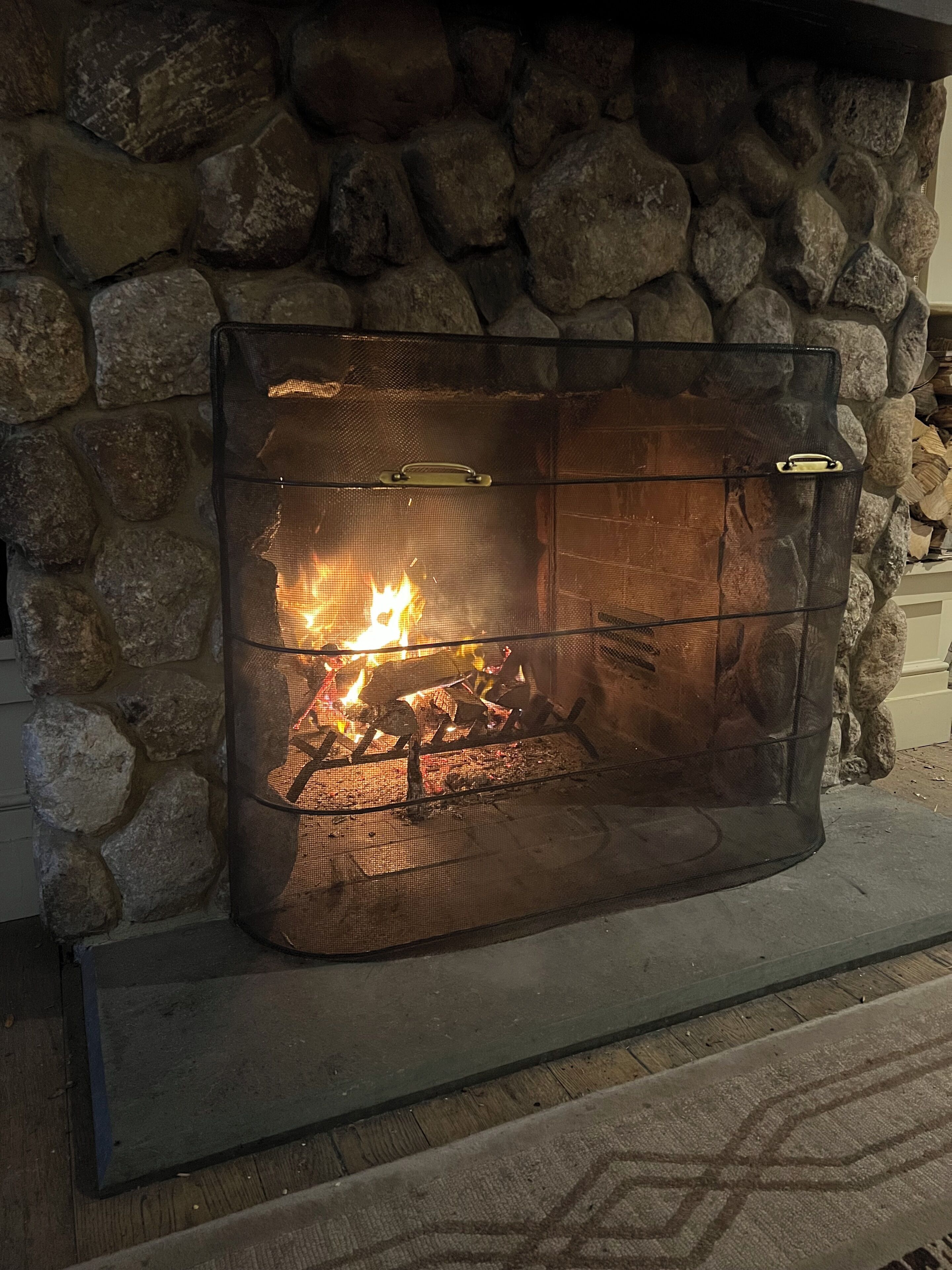 Apartemen Klasik, pemandangan kota | Perapian