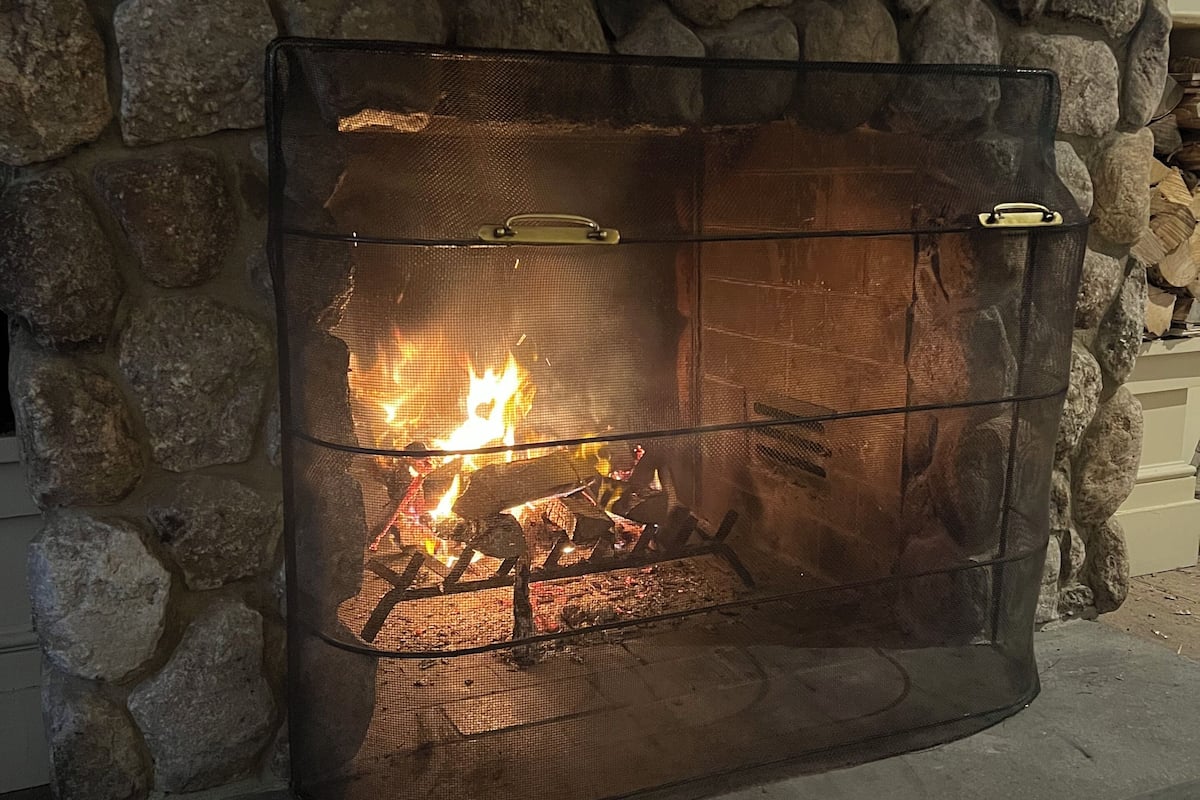 Apartemen Klasik, pemandangan kota | Perapian