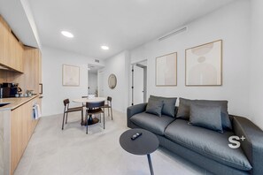 Condo, Balcony, City View | Living area - Luxury 1BR and Den in the Heart of Miami (Miami)