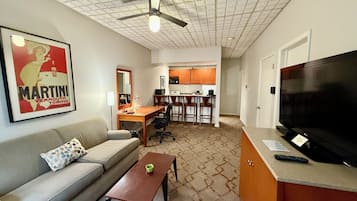 客房, 1 張特大雙人床 | 起居區