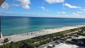 On the beach, sun-loungers, beach towels - Penthouse Condo - Oceanfront Miami Beach-sleeps 8 - 3 bedrooms / 3 bathrooms (Miami)