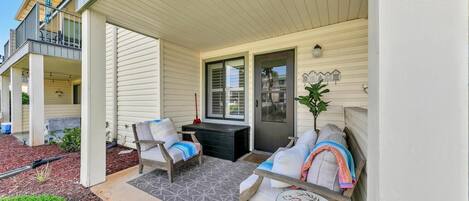 Condo, 1 King Bed with Sofa bed (Sandprints A7- The Coral Cabana) | Terrace/patio