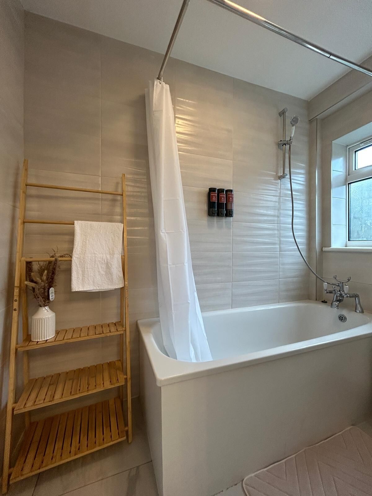 Hair dryer, towels
