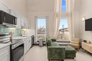 Fridge, microwave, coffee/tea maker - The Blanco | Luxe 2BR Suite with Private Rooftop (Philadelphia)