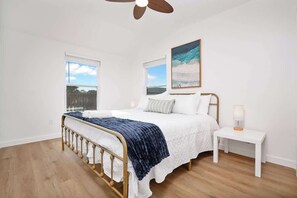 2 bedrooms, travel crib, WiFi, bed sheets