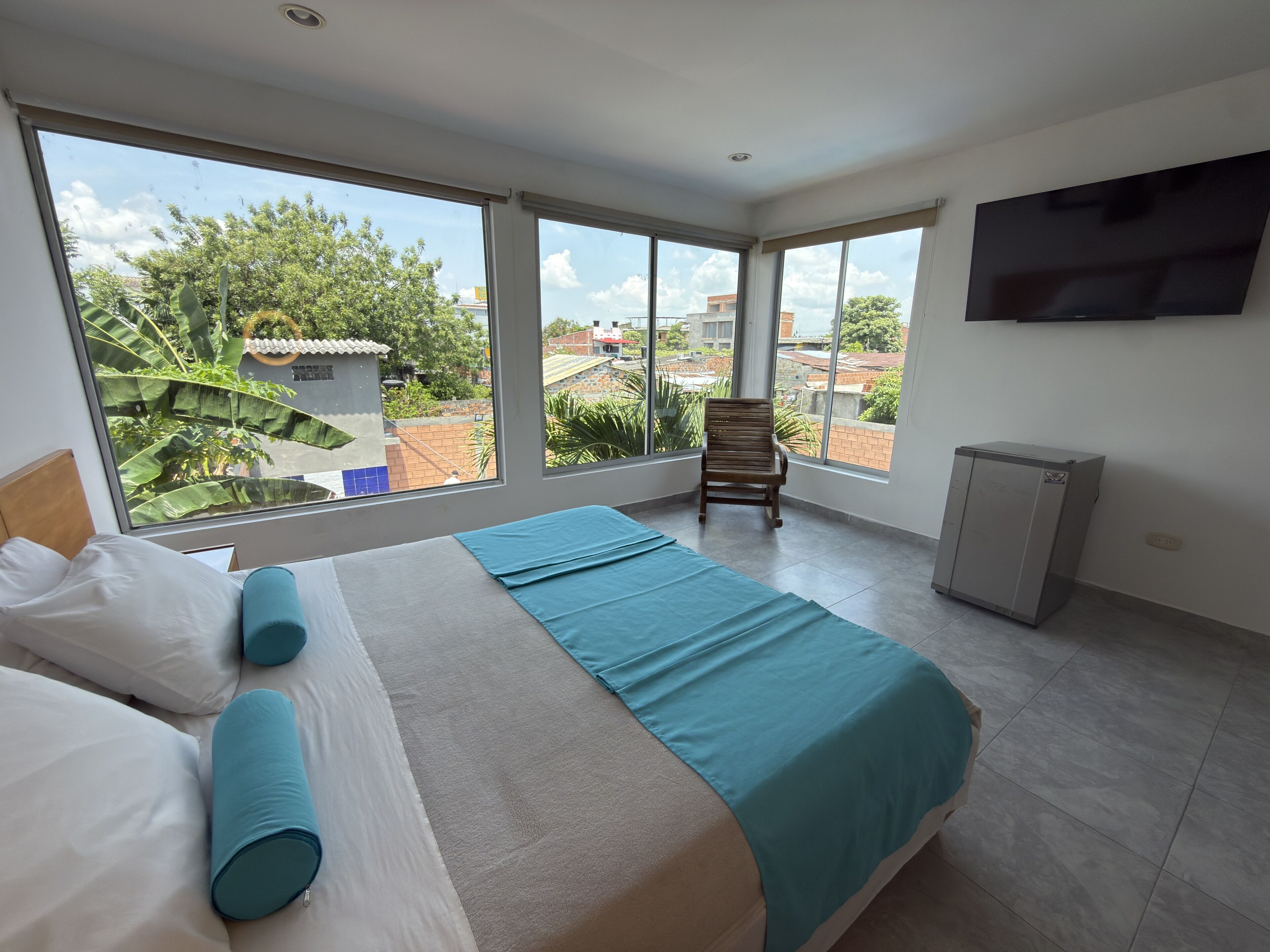 Deluxe dubbelrum - utsikt mot poolen