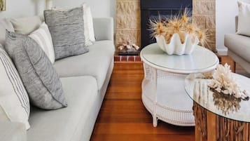 Smart TV y chimenea