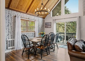 Dining - 5BR Pocono Chalet | Sauna+Hot Tub | Sleeps 14 (Lake Harmony)