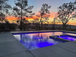 Outdoor pool - Desert Owl Estate Resort Pool Spa Game Room 2 Acres Near Joshua Tree (Twentynine Palms)