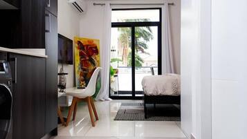 Studio Luxe, balcon, vue ville