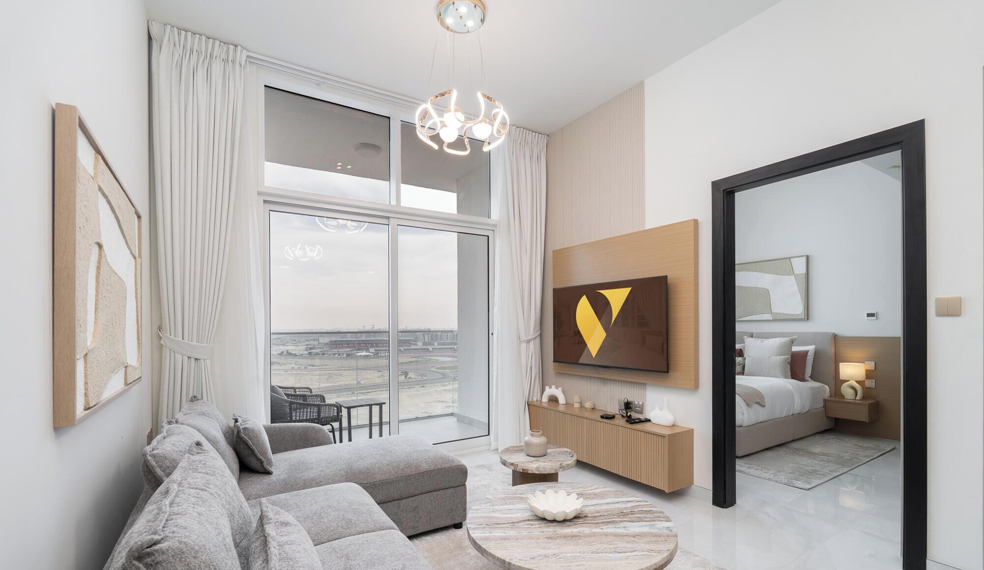 Appartement Luxe, balcon, vue ville | Draps en coton égyptien, literie de qualité supérieure