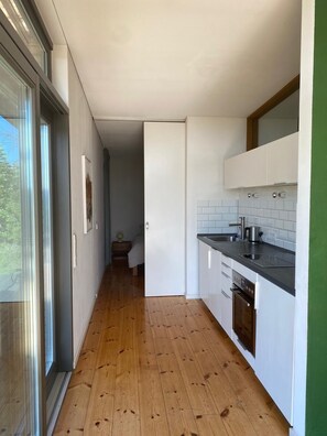 Private kitchen - Design wooden house with panoramic field view in Märkische Schweiz! Peace&Design&Nature (Oberbarnim)