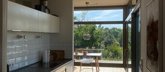 Design wooden house with panoramic field view in Märkische Schweiz! Peace&Design&Nature