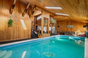Indoor pool, a heated pool