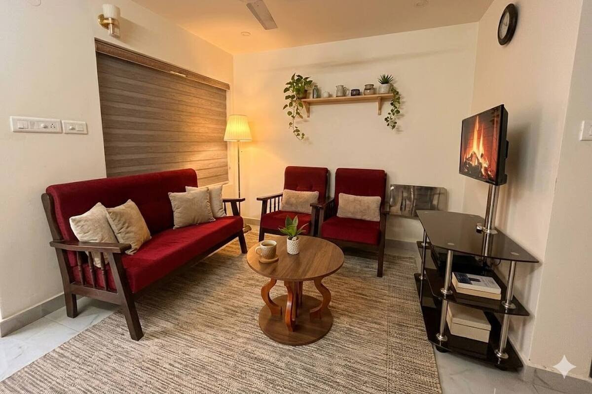 Værelse - 2 soveværelser - ryger - terrasse | Opholdsområde