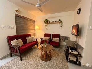 Værelse - 2 soveværelser - ryger - terrasse | Opholdsområde