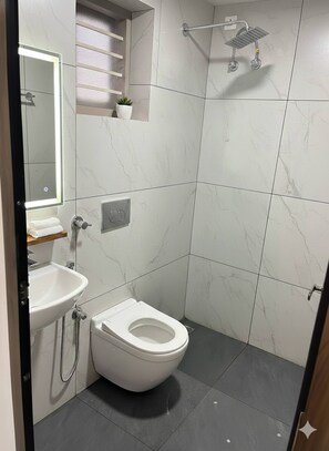 Chambre, 2 chambres, fumeur, terrasse | Salle de bain