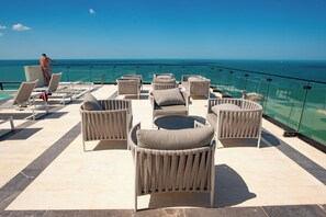 Terrace/patio - Chillout 3BR villa private beach Yucalpeten Marina (Progreso)